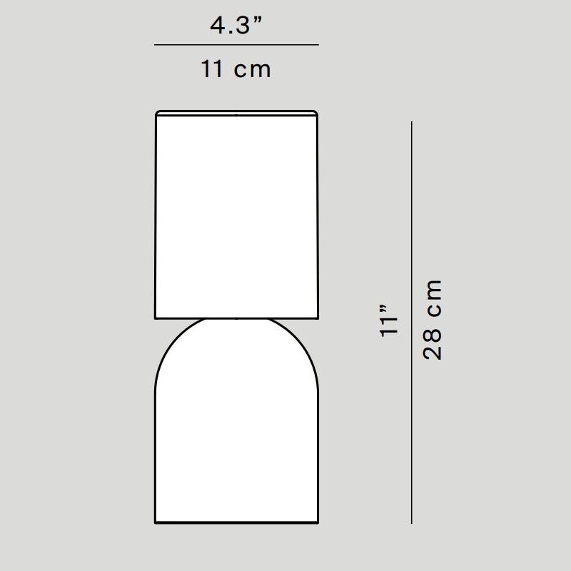 Luceplan Nui Mini White Masa Lambası