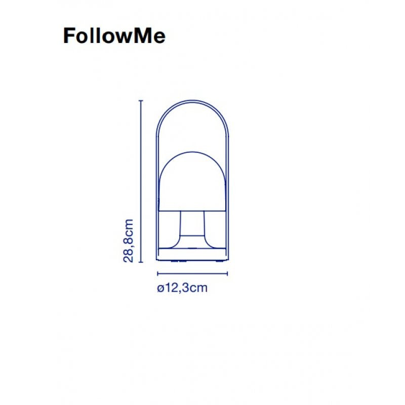 Marset Follow Me Terracota Indoor & Outdoor Kablosuz Lamba