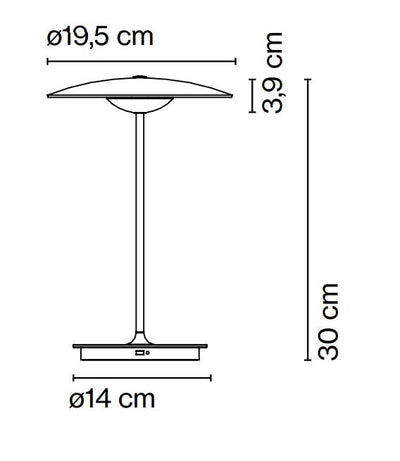 Marset Ginger 20M White Oak Masa Lambası