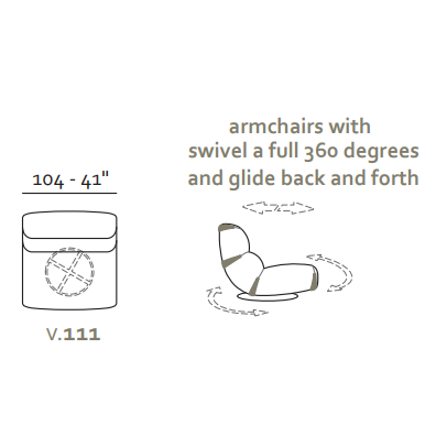 Max Divani Swing Armchair