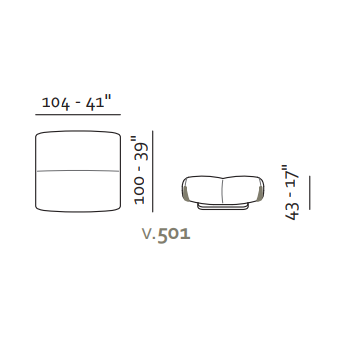 Max Divani Swing Pouf