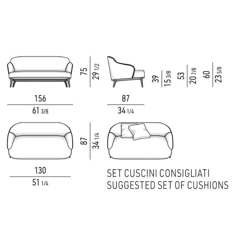 Minotti Leslie Collection Kanepe