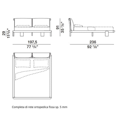 Molteni&C Tibeau Collection Çift Kişilik Yatak