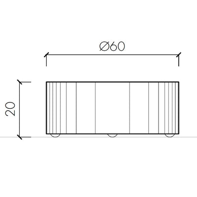 Pedretti Home Ciocat 60 Collection Coffee Table