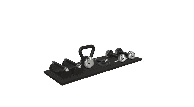 Pent DEHA Set - Fitness Equipments on Wooden Stand