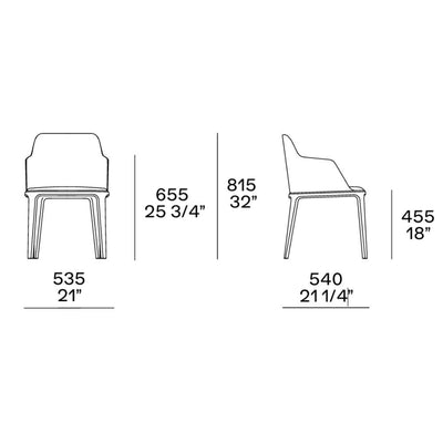 Poliform Grace Collection Kolçaklı Sandalye