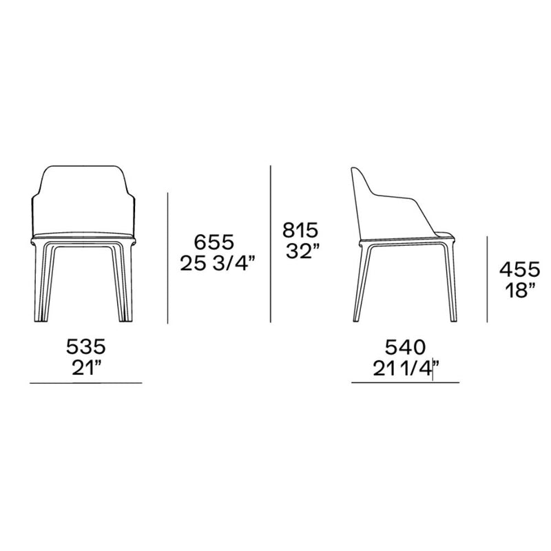 Poliform Grace Collection Kolçaklı Sandalye
