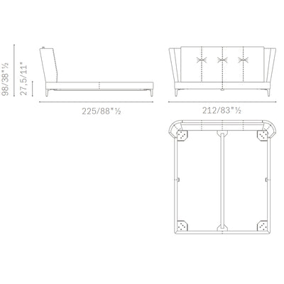Poltrona Frau Bretagne Çift Kişilik Yatak