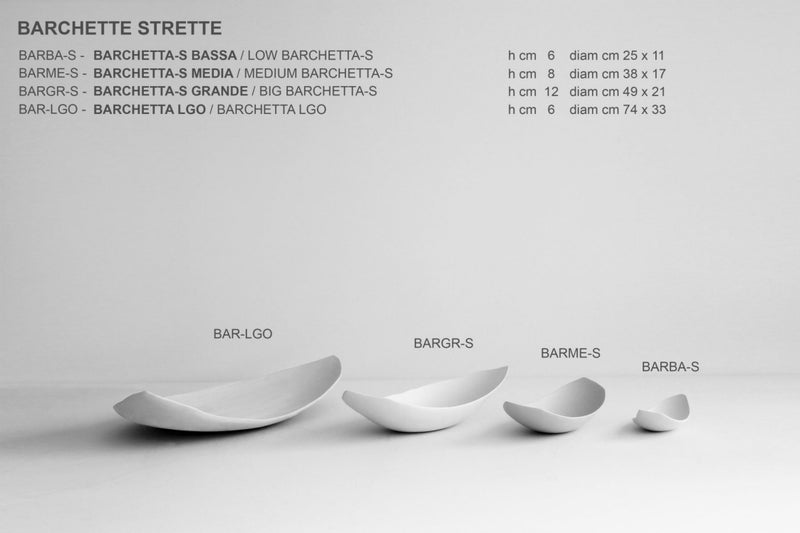 Rina Menardi Barchette Strette Large Barchetta Centerpiece Obje 49x21xH12 cm