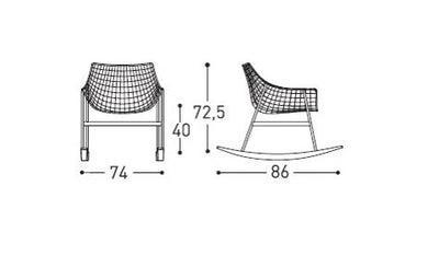 Varaschin Summer Set Rocking Armchair