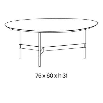 Tonelli Design After9 Collection Sehpa 75x60x31 cm