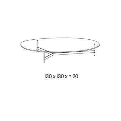 Tonelli Design After9 Collection Coffee Table Ø130x20 cm