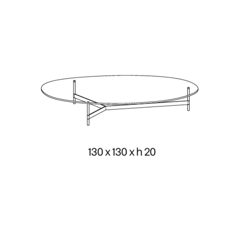 Tonelli Design After9 Collection Coffee Table Ø130x20 cm
