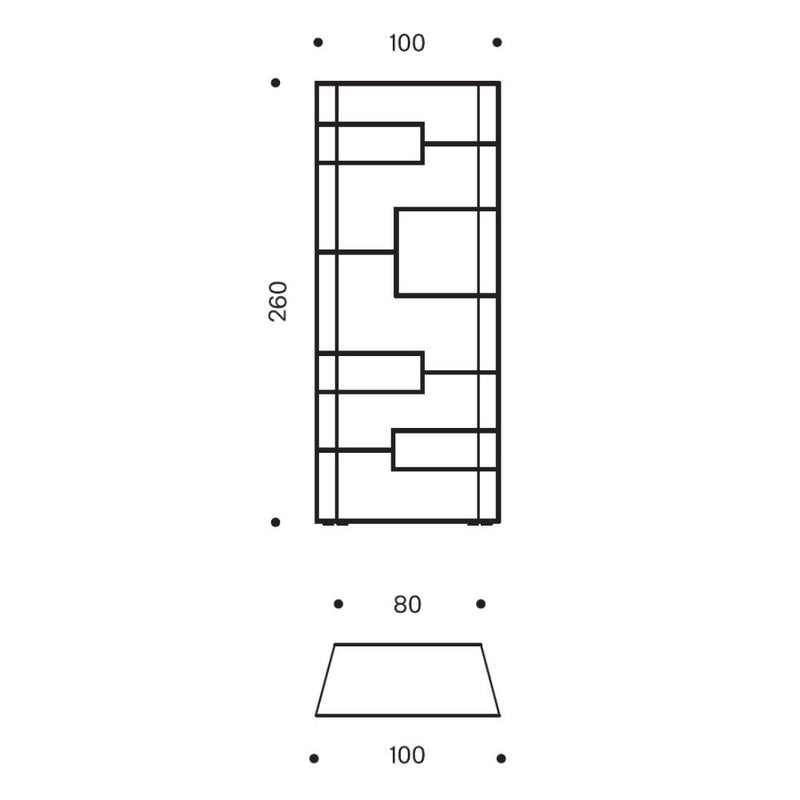 Tonelli Design Liber 100 Collection Kitaplık