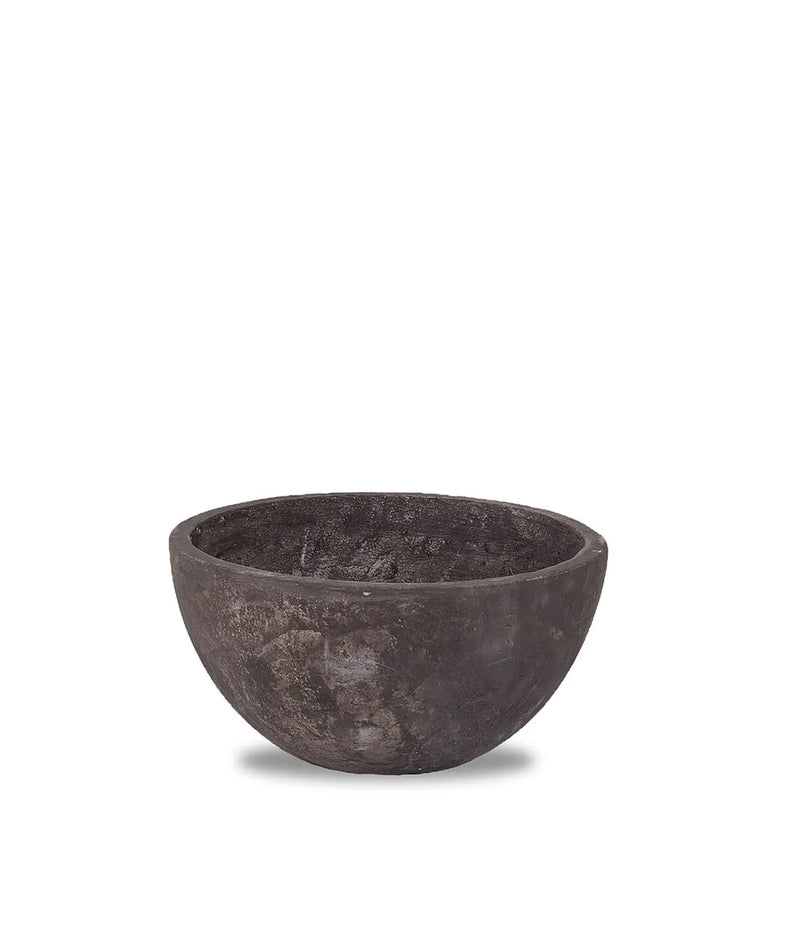 Unopiu Concrete and Marble Bowl-Shaped Outdoor Saksı