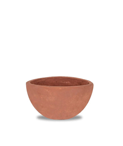 Unopiu Concrete and Marble Bowl-Shaped Outdoor Saksı