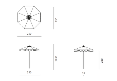 Unopiu Riviera Bahçe Şemsiyesi