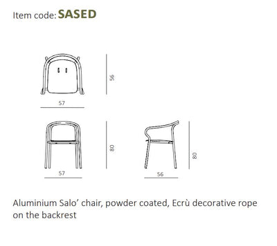 Unopiu Salo Chair With Seat Cushion
