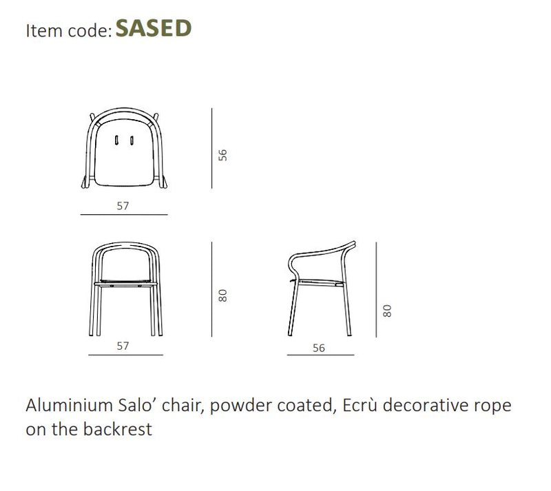 Unopiu Salo Chair Without Cushion