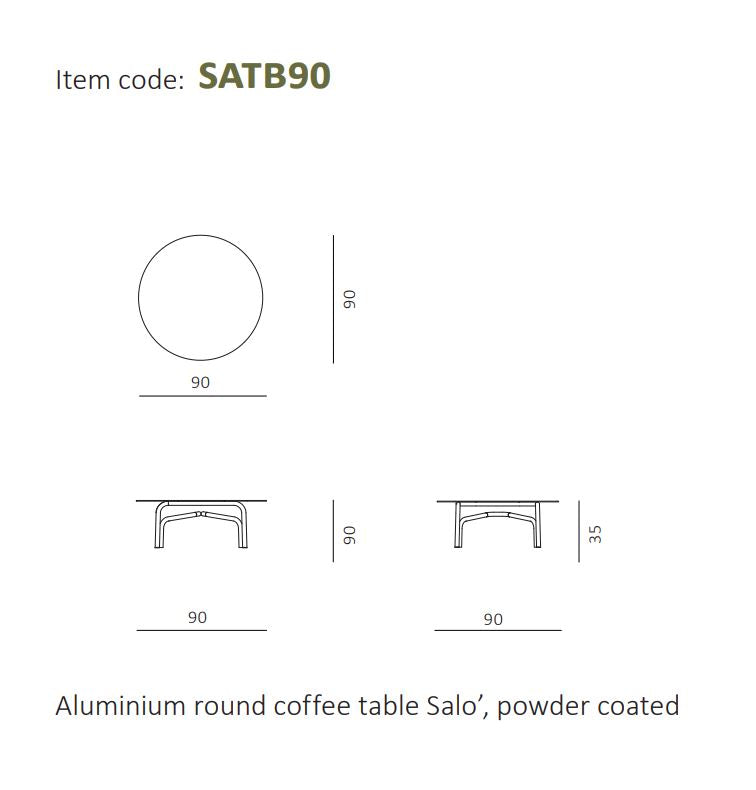 Unopiu Salo Round Coffee Table 90 cm