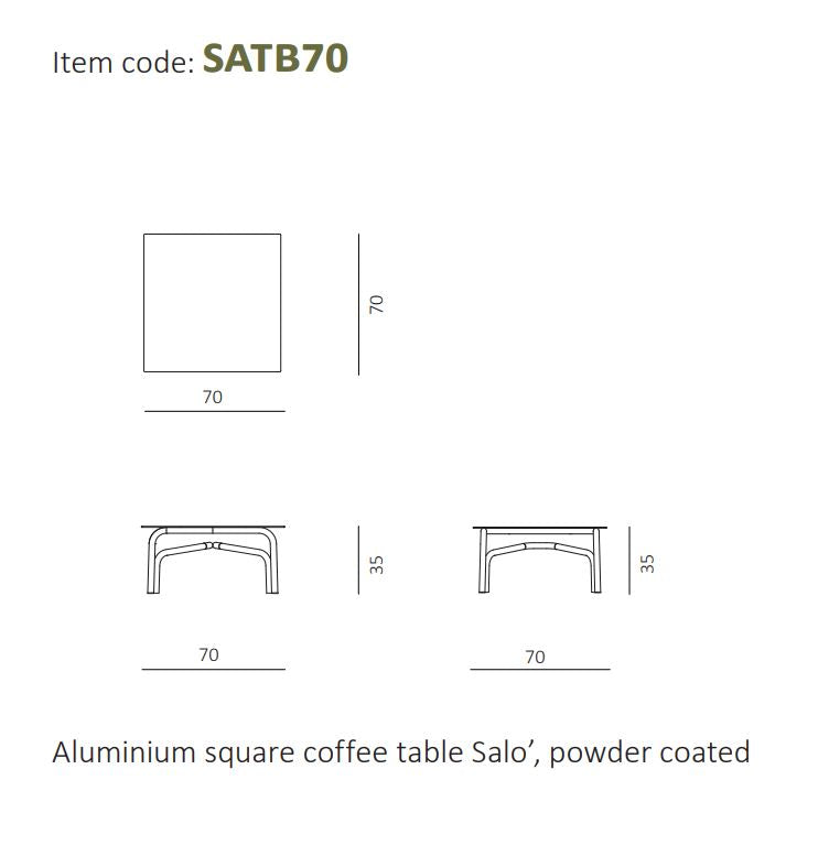 Unopiu Salo Square Coffee Table