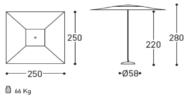 Varaschin Amalfi Şemsiye