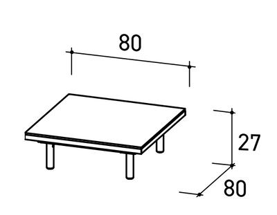 Varaschin Emma Cross Coffee Table