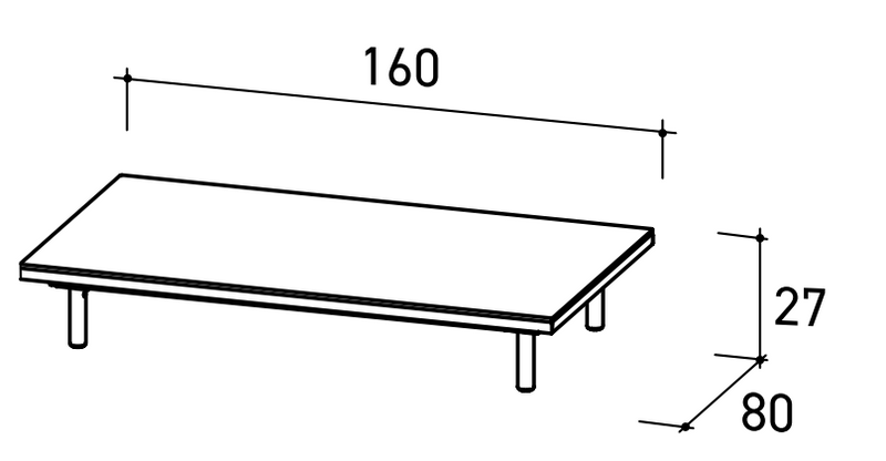 Varaschin Emma Cross Coffee Table