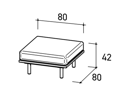 Varaschin Emma Cross Pouf