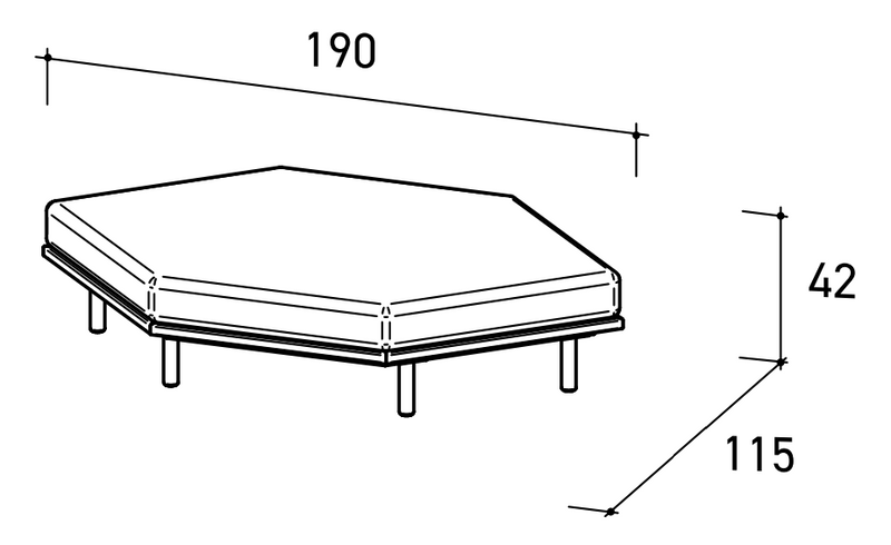 Varaschin Emma Cross Pouf