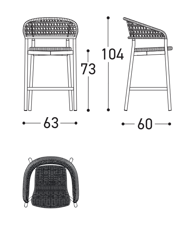 Varaschin Plinto Stool