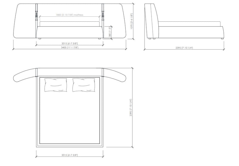 Meroni & Colzani Anfiteatro Bed