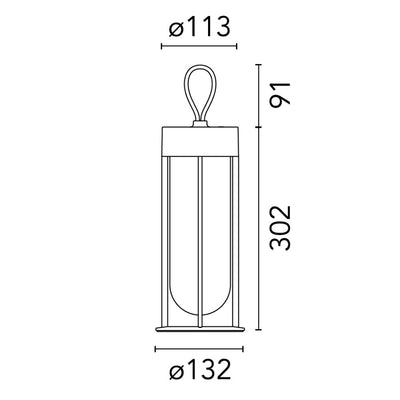 Flos In Vitro Unplugged Collection Masa Lambası