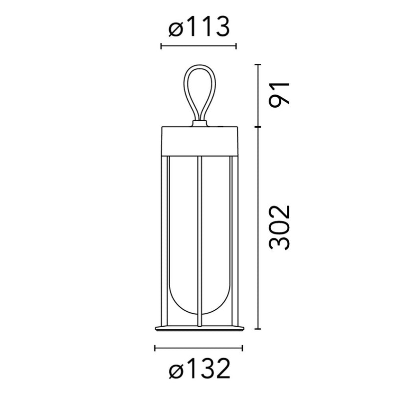 Flos In Vitro Unplugged Collection Masa Lambası