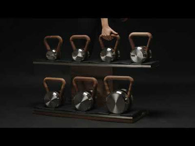 Pent ISA Combo Set - Dumbbells and Kettlebells Vertical Wooden Stand