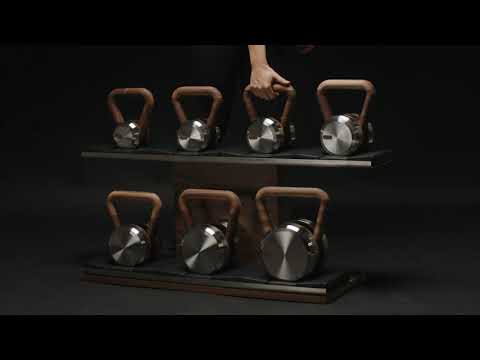 Pent ISA Combo Set - Dumbbells and Kettlebells Vertical Wooden Stand