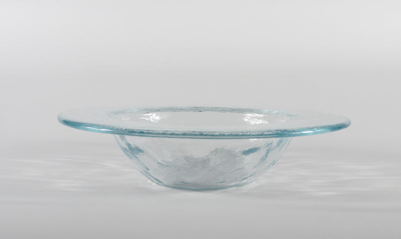 Amorphous Form Transparent Glass Ø34 cm
