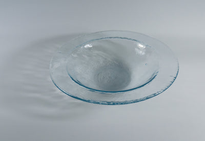 Amorphous Form Transparent Glass Ø39.5 cm