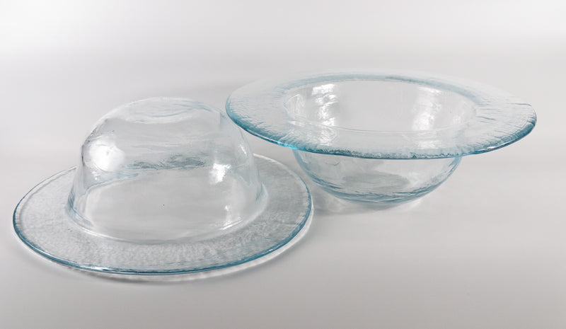 Amorphous Form Transparent Glass Ø44 cm