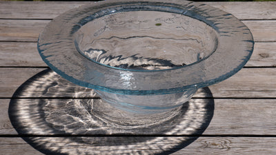 Amorphous Form Transparent Glass Ø44 cm