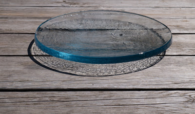 Amorphous Form Transparent Glass Ø33 cm