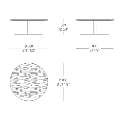 Misuraemme Stiletto Coffee Table