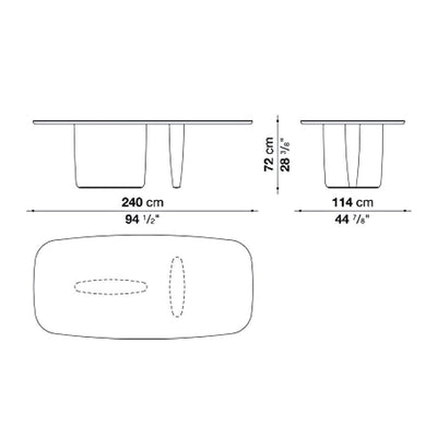 B&B Italia Tobi-Ishi Collection Table