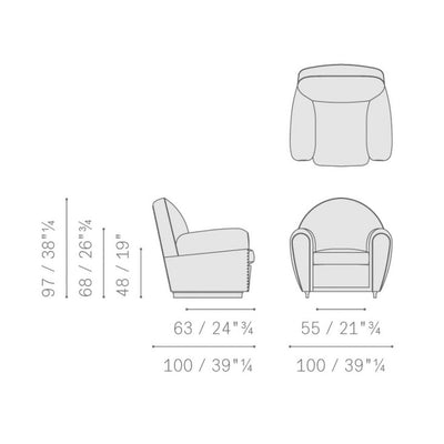 Poltrona Frau Vanity Fair XC Collection Koltuk