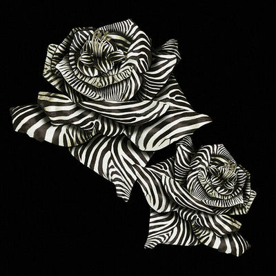 Zebra Rose Panel ROBERTO CAVALLI