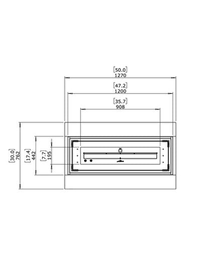 Decofire Cosmo 50 Fire Table Type Fireplace - 127cm