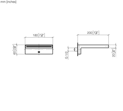 SPECIFIC - Bath Cascade Spout for Wall Mounting