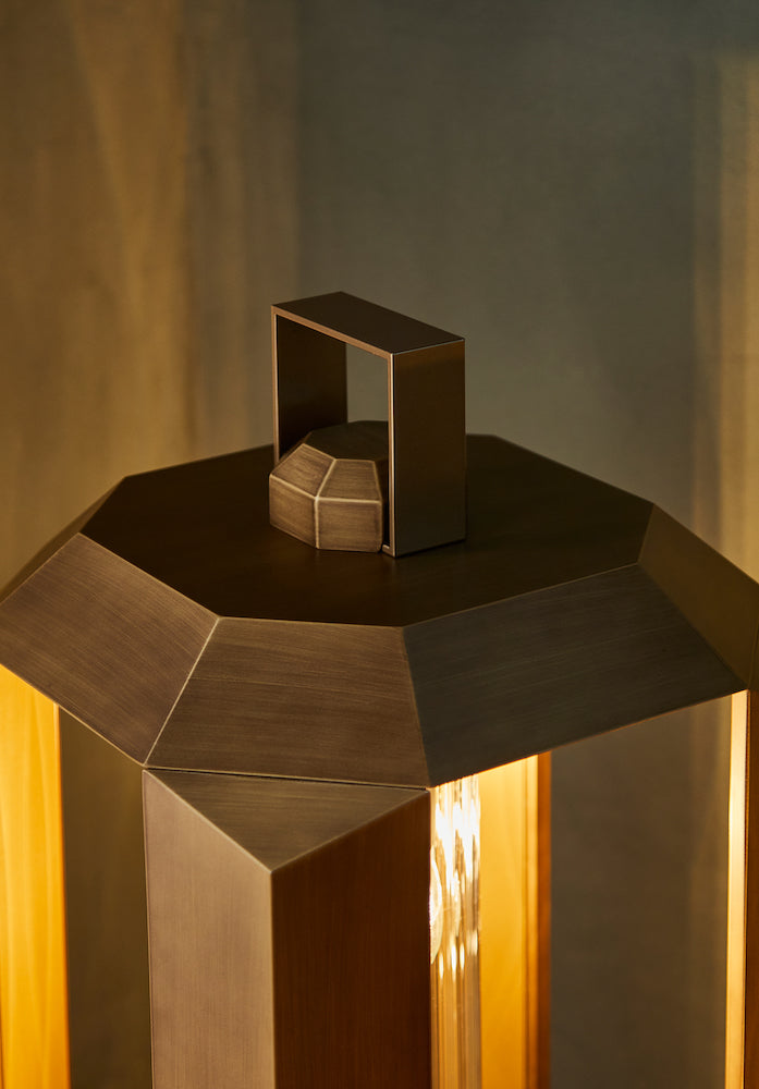 Cube Metal Lantern - 2 Pieces Set