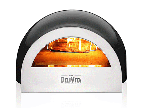 Decofire Delivita Black Odunlu Pizza Fırını
