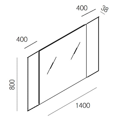 Agape Narciso Mirror with LEDs